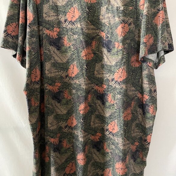 HB Mens Navy Blue Crew Neck Short Sleeve Leaf Print T-Shirt Size 3XLT Lot Of 2 - Picture 14 of 16